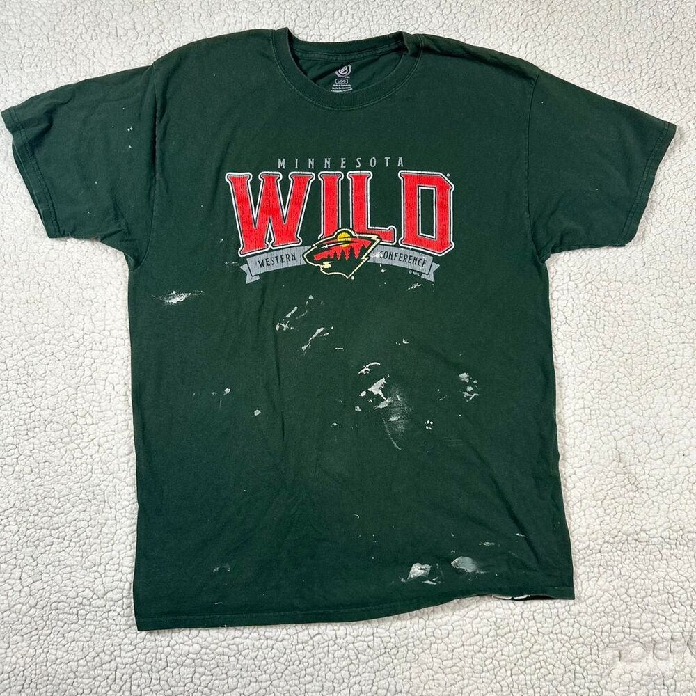 Nhl Men's Green T-shirt